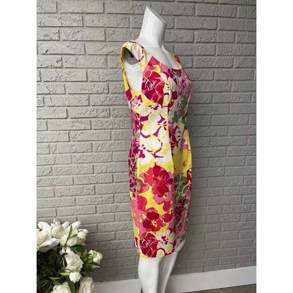 Adrianna Papell Multicolored Floral Sheath Dress Size 8 NWT - Picture 2 of 11